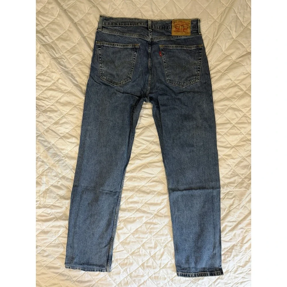 Levis‎ 505 Size Actual 34X32 Mens Blue Jeans Stretch Medium Wash